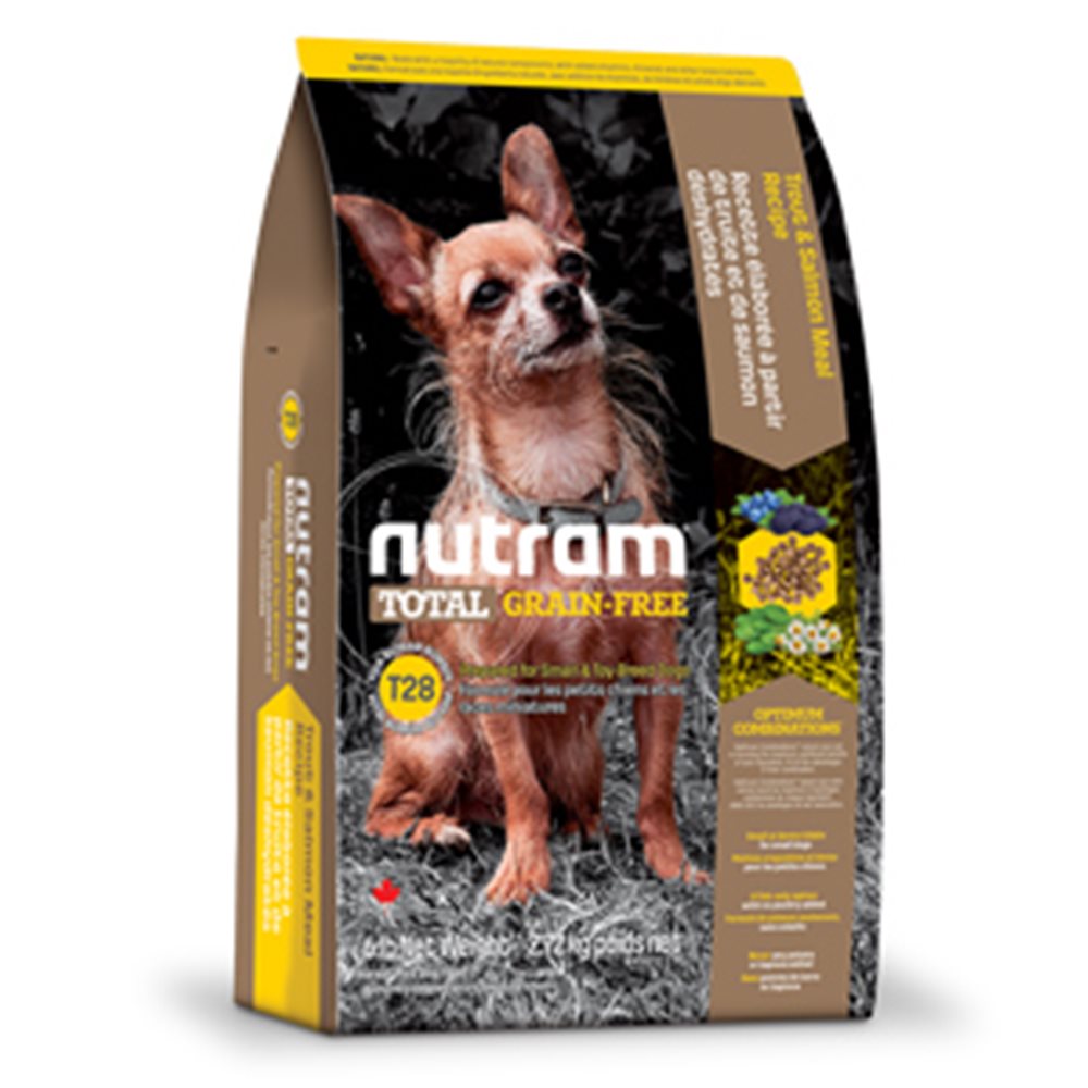 Nutram紐頓 T28 無榖挑嘴全齡迷你犬（鮭魚+鱒魚）配方 2.72KG