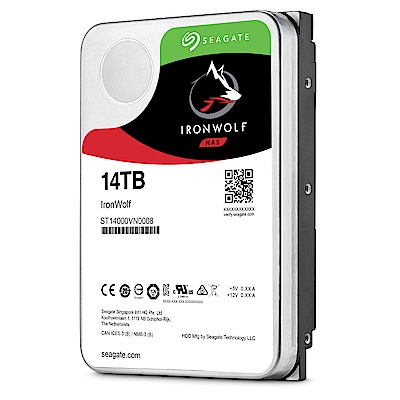 Seagate那嘶狼IronWolf 14TB 3.5吋 NAS專用硬碟