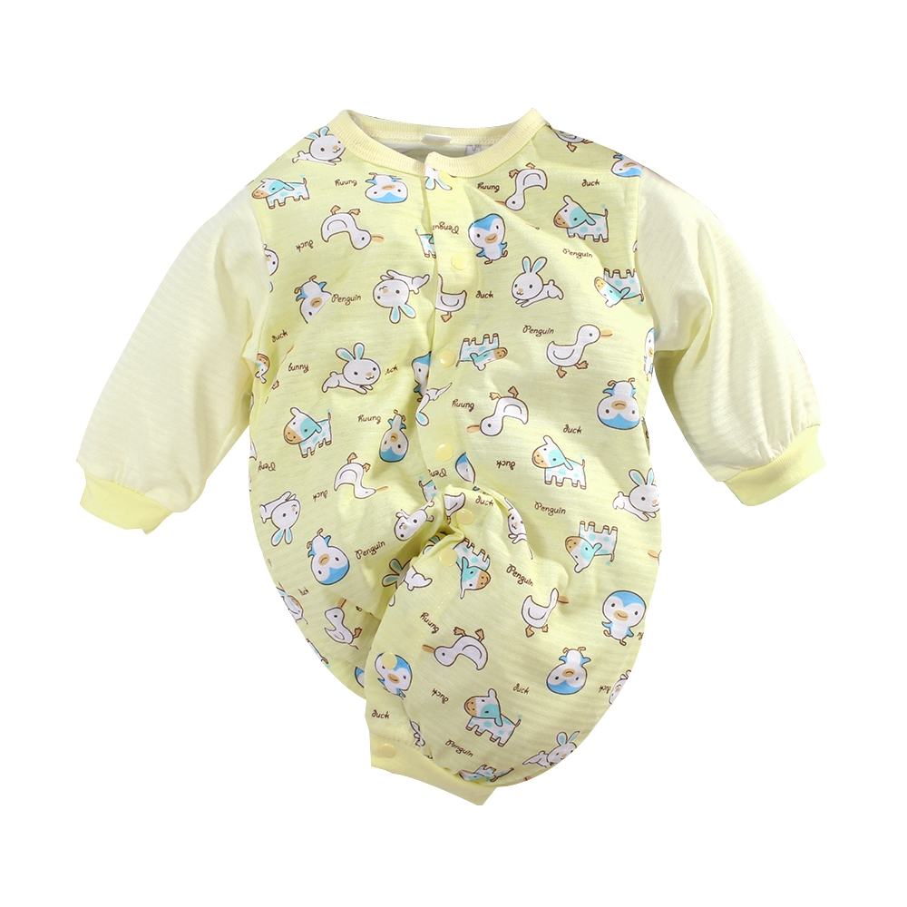 魔法Baby~包屁衣 台灣製四季穿薄款嬰幼兒長袖兔裝 連身衣 k61646