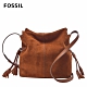 FOSSIL Rayna 波西米亞抽繩小包-棕色 SHB2647210 product thumbnail 1
