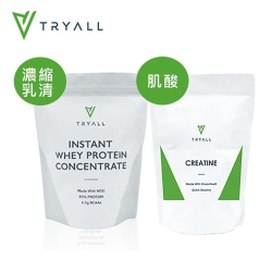 台灣 Tryall無添加濃縮乳清蛋白+肌酸