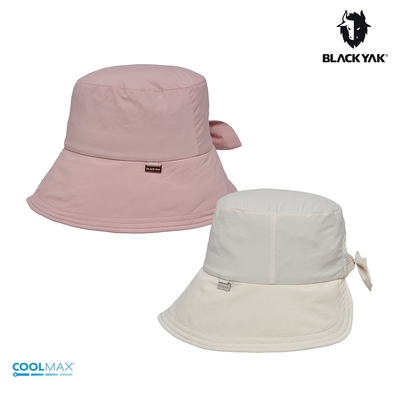 BLACKYAK 女 PONYTAIL漁夫帽(粉紅/象牙白)| IU代言 遮陽帽 運動配件 透氣 |BYDB1WAF02