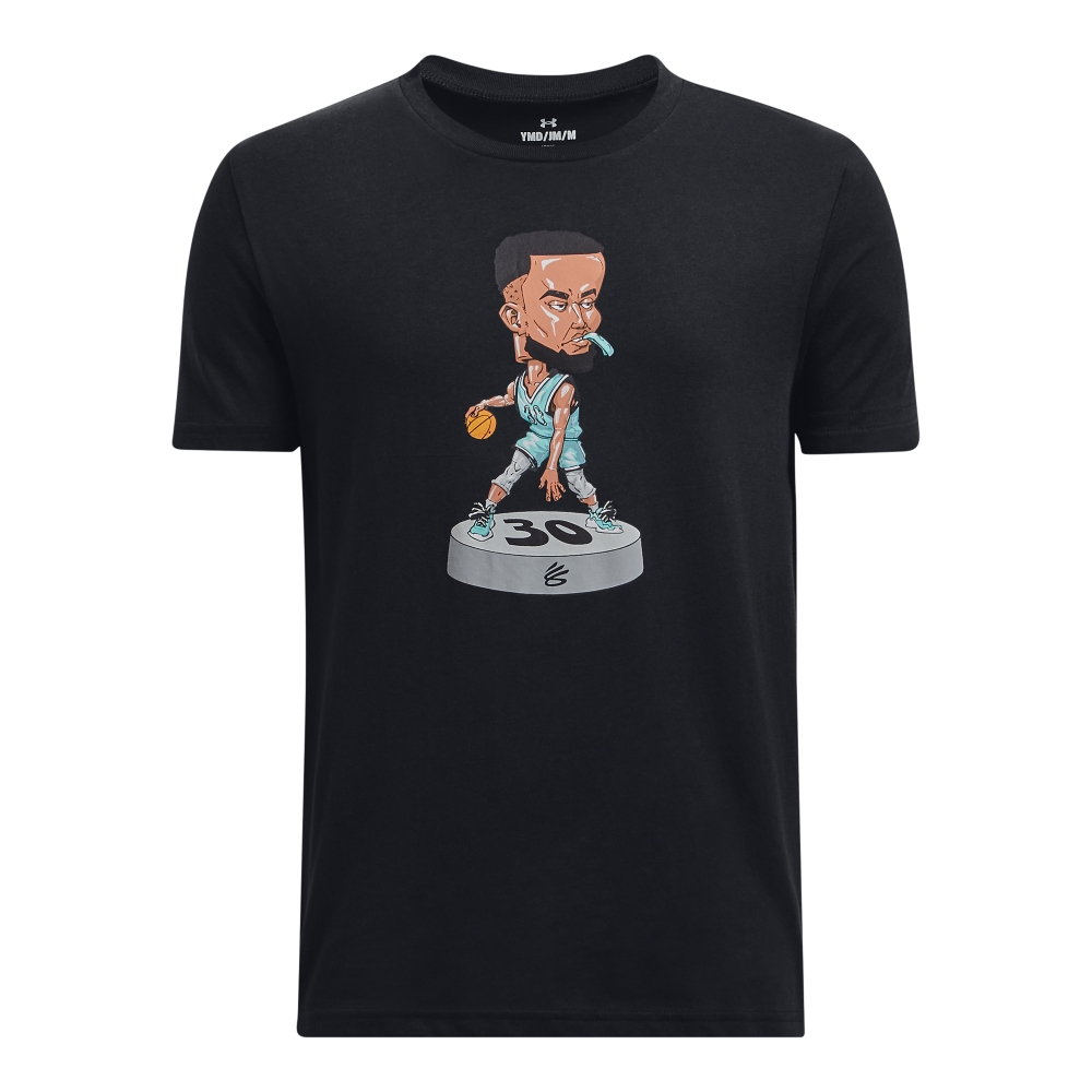 【UNDER ARMOUR】UA 男童 CURRY BOBBLEHEAD 籃球短T-Shirt 1380079-001