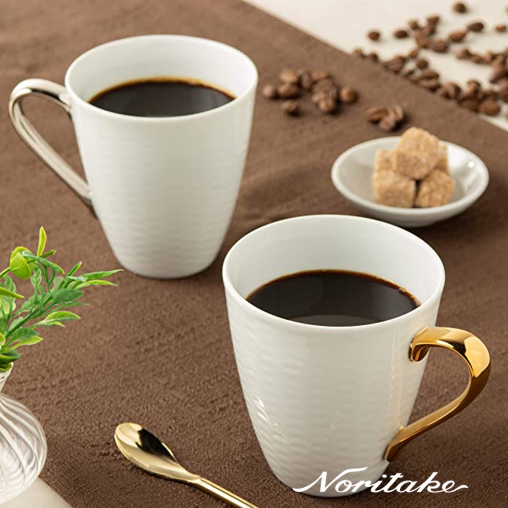 【NORITAKE】金銀漆馬克對杯組 295ml(新品上市)