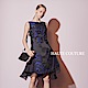 Haute Couture 高定系 精緻3D提花拼接紡紗波浪造型禮服洋裝-靛藍 product thumbnail 1