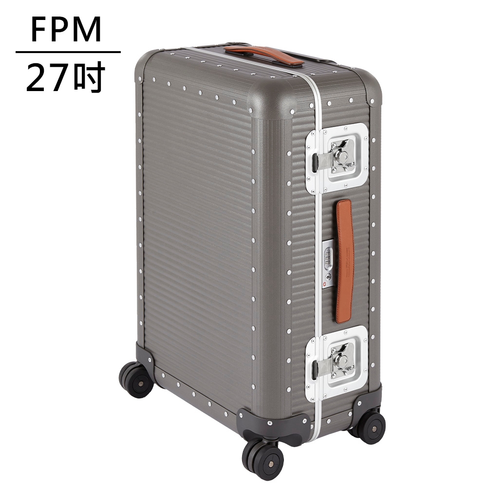 (送專櫃收納袋)FPM MILANO BANK Steel Grey系列 27吋行李箱 航鈦灰 (平輸品)
