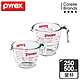 【美國康寧】Pyrex耐熱玻璃單耳量杯2入組(500ML+250ML) product thumbnail 1