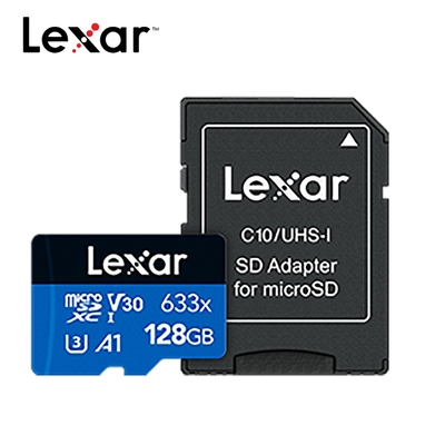 lexar 雷克沙 633x microsdxc uhs-i a1 u3 128g記憶卡