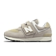 New Balance 574 Hook & Loop系列 男女大童休閒鞋-米灰色-PV574FOG-W product thumbnail 1