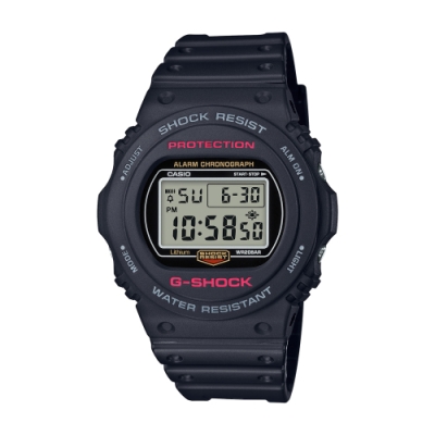 CASIO卡西歐 G-SHOCK 圓形數位系列 DW-5750E-1_45.4mm