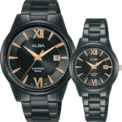 ALBA 雅柏 羅馬情侶手錶 對錶 迎春好禮-41+29mm(AS9N67X1+AH7AK3X1)