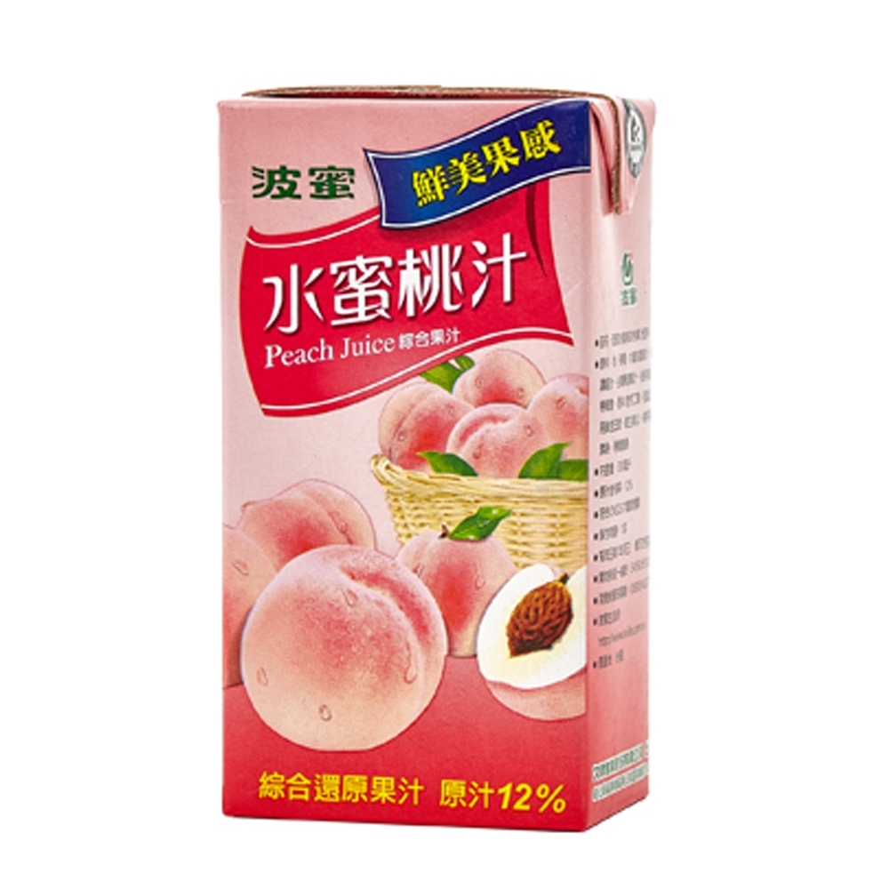 波蜜 水蜜桃汁(300mlx6入)