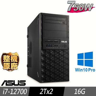 (W10P會計系統專用機)ASUS 華碩 WS760T 工作站 i7-12700/16G/2TBx2/750W/W10P