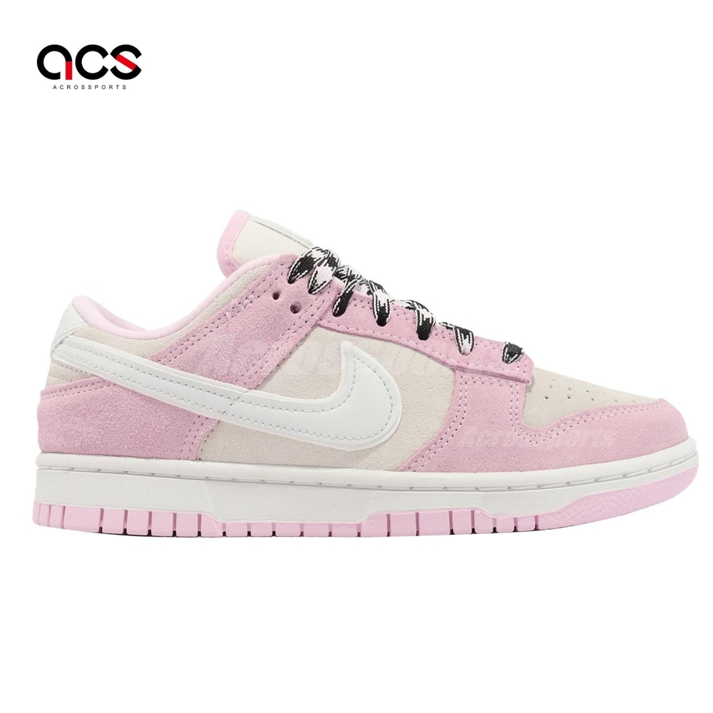 Nike Wmns Dunk Low LX Pink Foam 粉紅麂皮休閒鞋女鞋DV3054-600