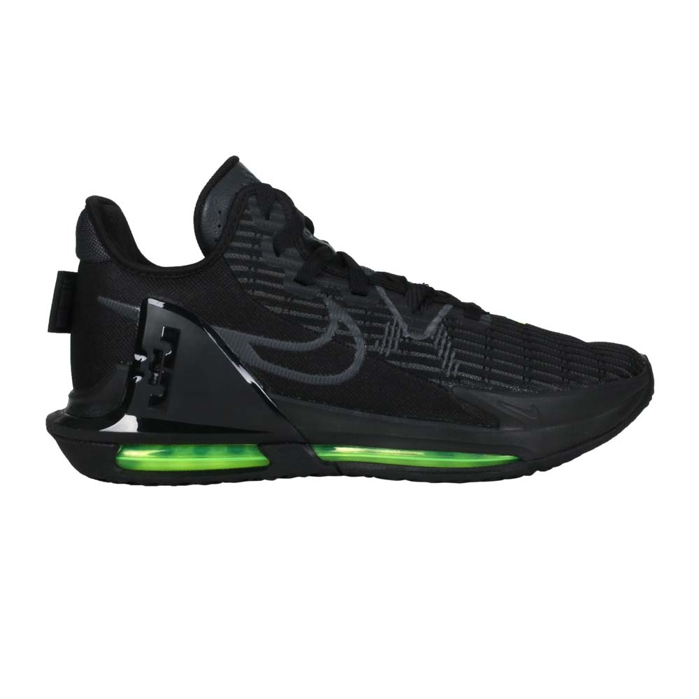 NIKE LEBRON WITNESS VI EP 男籃球鞋-高筒避震DC8994-004 黑螢光黃