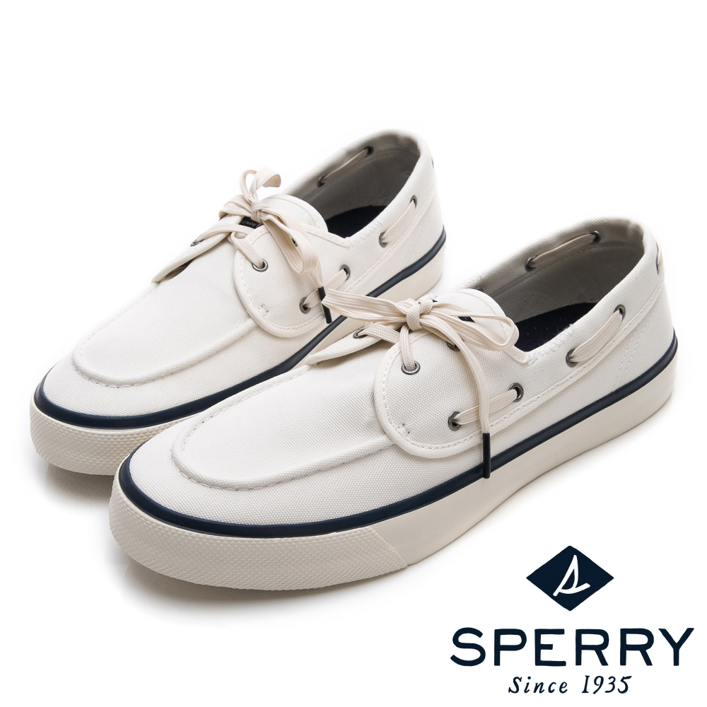 SPERRY 美式經典輕量舒適帆布鞋(男)-白