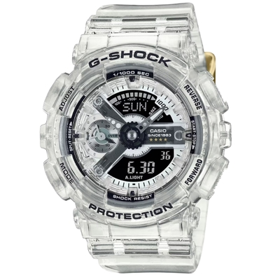 CASIO卡西歐 G-SHOCK 40週年限定 獨特透視錶面 半透明 GMA-S114RX-7A_45.9mm