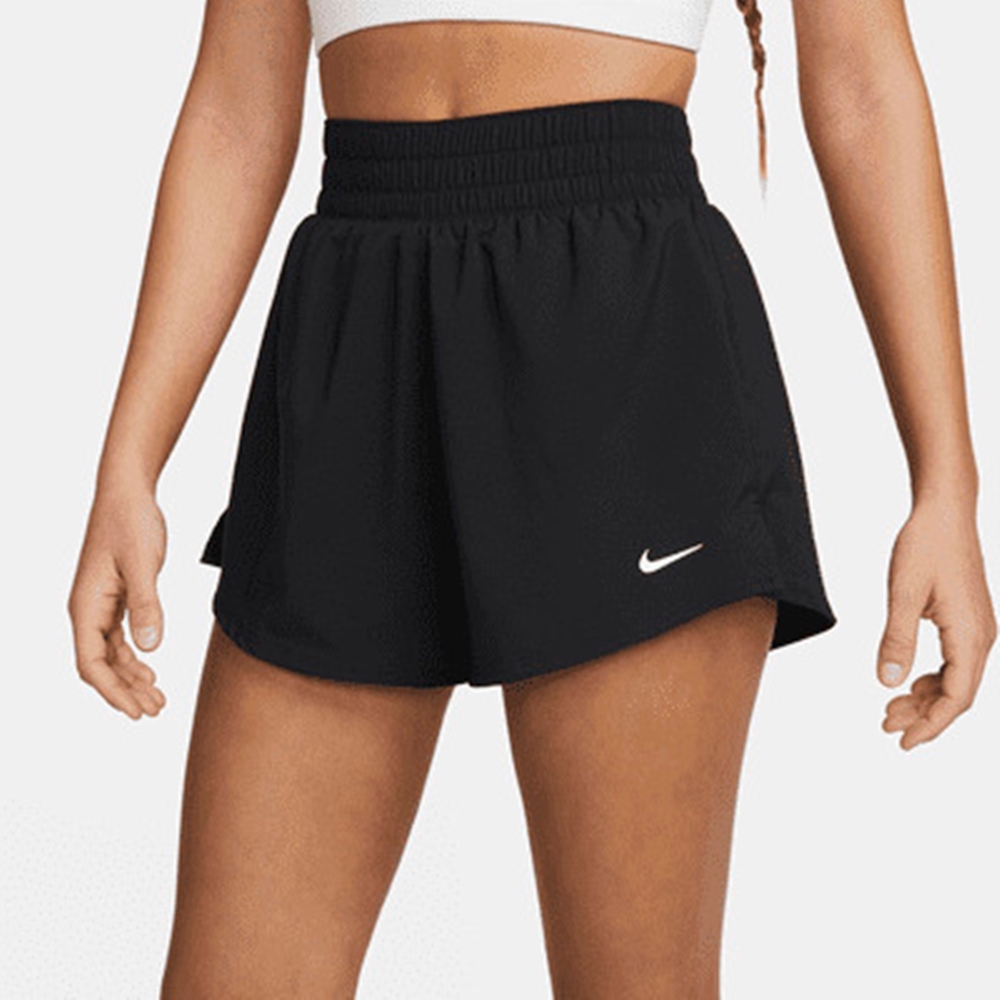 NIKE AS W NK ONE DF HR 3IN BR SHORT 女休閒運動短褲-黑-DX6015010