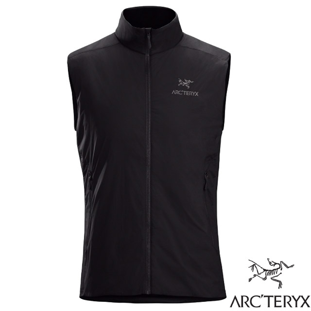 ARCTERYX 始祖鳥 男款 Atom SL 超輕抗水耐磨化纖保暖背心.防風背心_黑