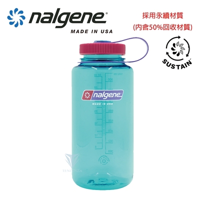 美國Nalgene 1000cc 寬嘴水壺-衝浪者(Sustain) NGN2020-4632