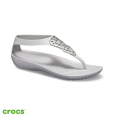 Crocs 卡駱馳 (女鞋) 瑟琳娜女士造型人字涼鞋 205600-00N