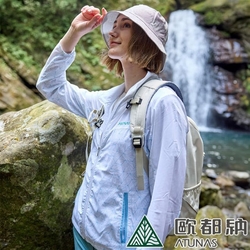 【歐都納 ATUNAS】女 蚊瘋不動驅蚊防曬涼感風衣外套.夾克_A1GA2405W 粉藍