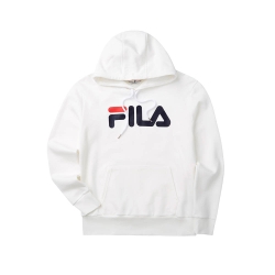 FILA #LINEA ITALIA 長袖連帽T恤-牙白 1TET-5410-IV