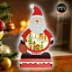 交換禮物-摩達客 木質製彩繪聖誕老公公造型聖誕夜燈擺飾 (電池燈) product thumbnail 1