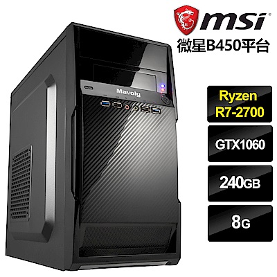 CHISHI6 鋼鐵星神 (Ryzen R7-2700/GTX1060/8GB/240G)