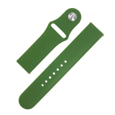 Watchband / 各品牌通用 快拆錶耳 輕盈舒適 運動型 矽膠錶帶 綠色