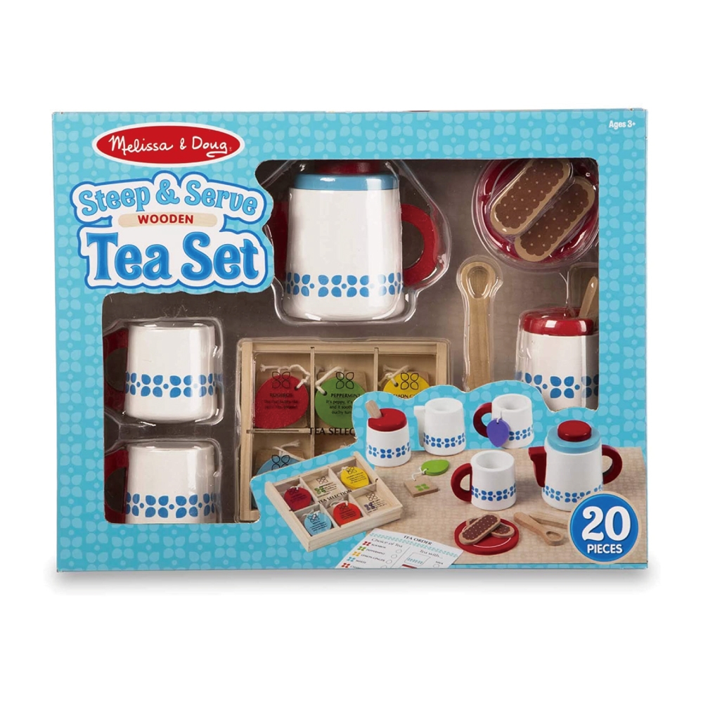 美國瑪莉莎 Melissa & Doug 玩食趣-木製下午茶組