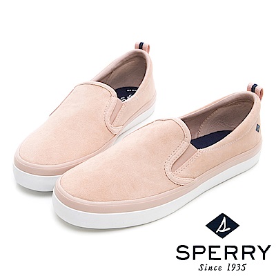 SPERRY 韓版粉彩百搭直套式麂皮休閒鞋(女)-粉色