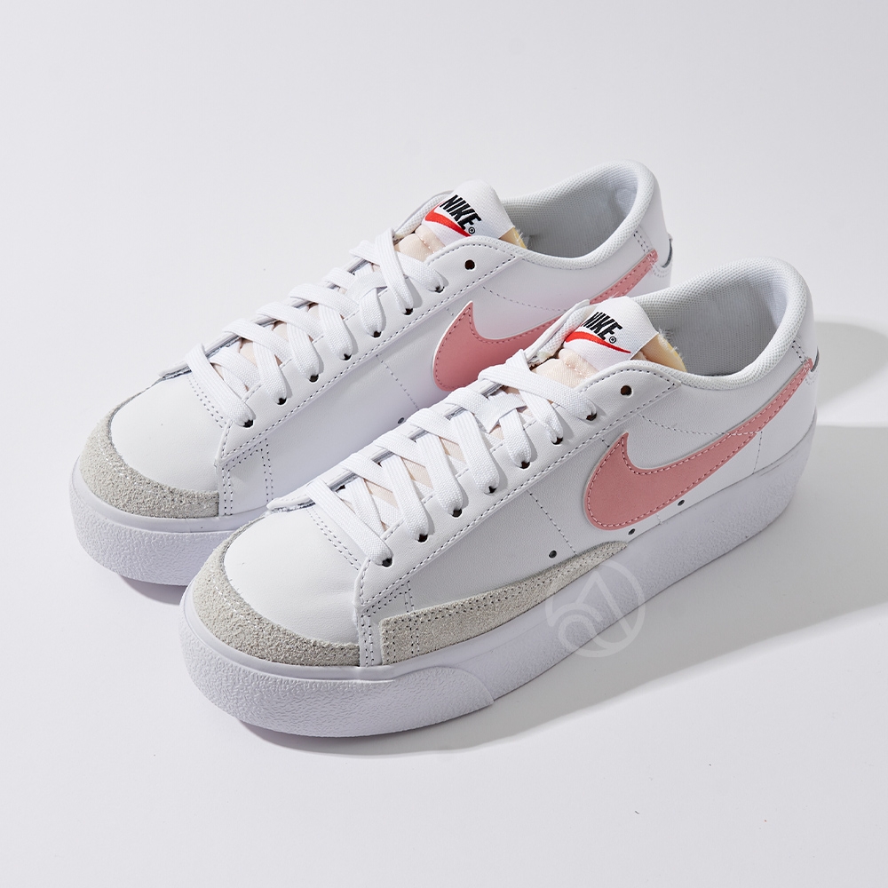 Nike Blazer Low Platform 女鞋白粉色經典厚底簡約增高休閒鞋DJ0292