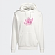 adidas 上衣 男款 長袖上衣 帽T 運動 三葉草 滑板 亞規 SHMOO LOGO HOOD 白 HS3052 product thumbnail 1