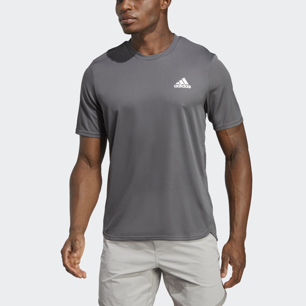 adidas 上衣 男款 短袖上衣 運動 亞規 D4M TEE 灰 IC7272