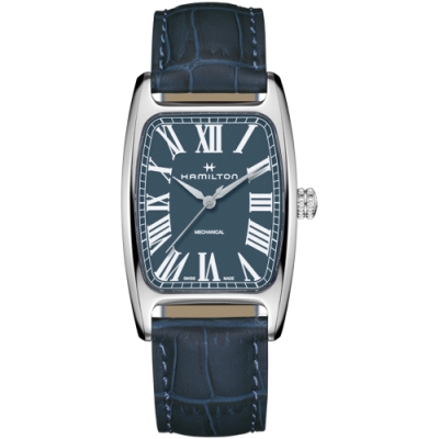 Hamilton漢米爾頓Boulton手上鍊手錶(H13519641)-藍