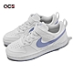 Nike 童鞋 Court Borough Low Recraft PS 中童 白 紫 皮革 魔鬼氈 休閒鞋 DV5457-103 product thumbnail 1