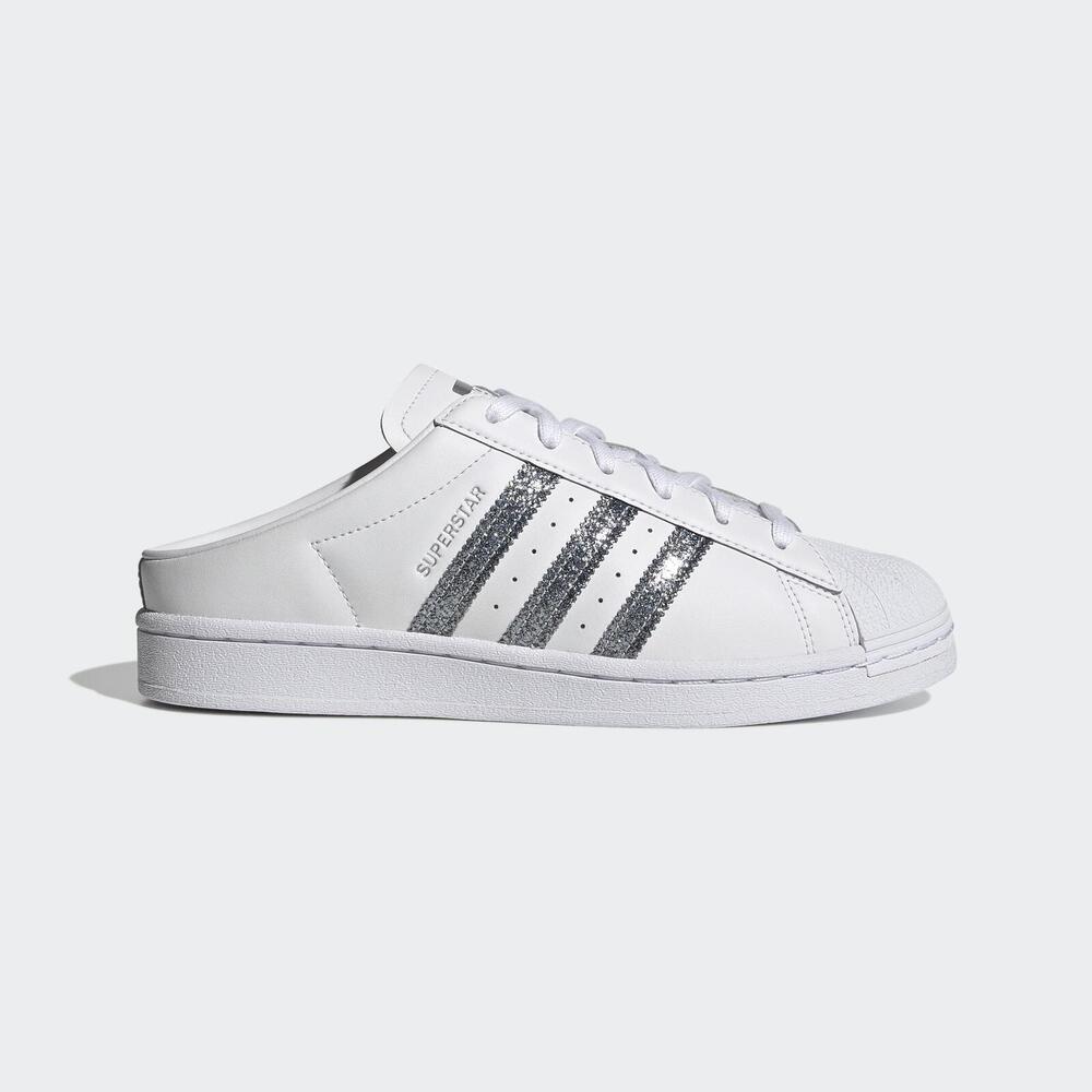 Adidas Superstar Mule W [FZ2260] 女鞋 運動 休閒 拖鞋 涼鞋 貝殼 穿搭 愛迪達 白銀