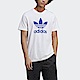 Adidas Trefoil T-Shirt IA4813 男 短袖 上衣 T恤 亞洲版 休閒 經典 三葉草 白藍 product thumbnail 1