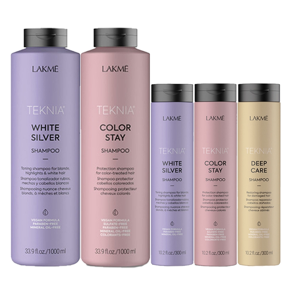 LAKME 萊肯 洗髮精系列 矯色/出色/蛻變 全新包裝 (買大送小1000ml+300ml)