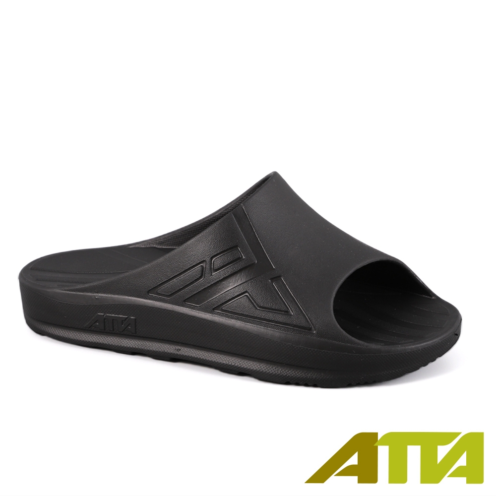 ATTA 40厚均壓散步拖鞋-黑色