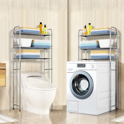 【VENCEDOR】3層-不銹鋼馬桶/洗衣機 加深浴廁架 收納架 洗衣機架 雜物架 衛浴收納