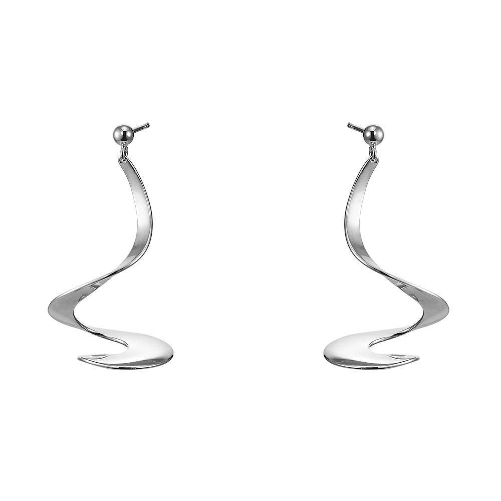 GEORG JENSEN-MOEBIUS 純銀耳環