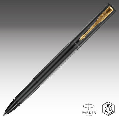 Parker 派克 新款威雅XL 黑桿金夾鋼珠筆  免費刻字 （原廠正貨）