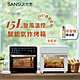 【SANSUI 山水】15L旋風溫控智能氣炸烤箱 全配組(SAF-588) product thumbnail 2