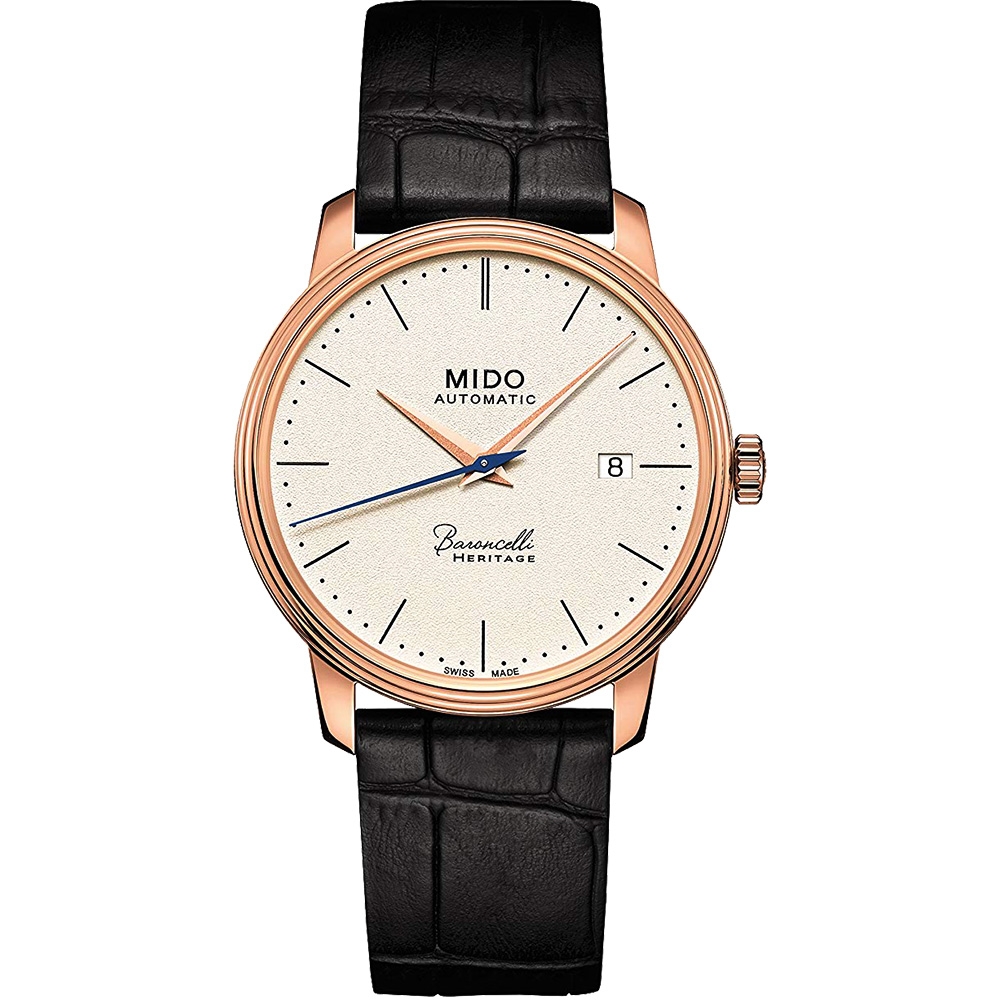 MIDO 美度 官方授權 Baroncelli III Heritage 復刻經典機械錶 新春送禮-41mm M0274073626000