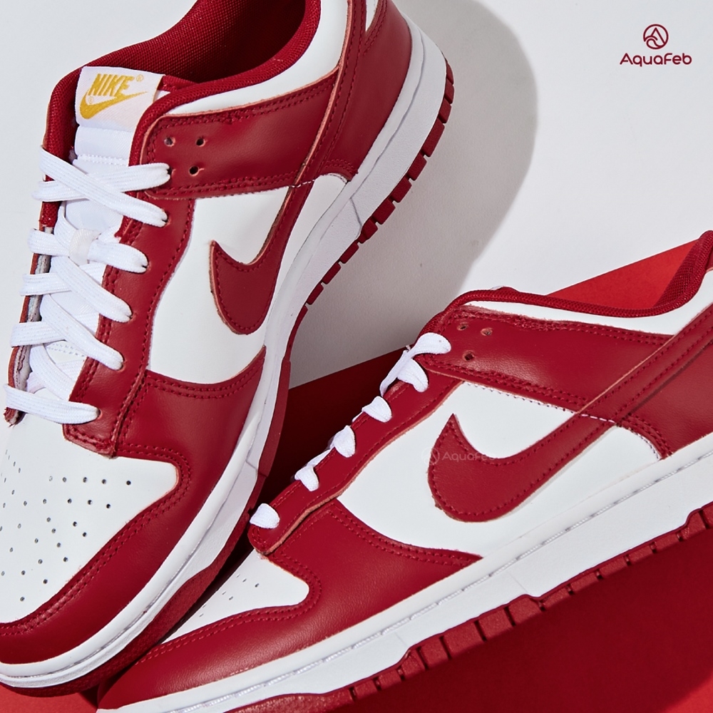 Nike Dunk Low Retro Gym Red 男鞋紅白色低筒經典運動休閒鞋DD1391-602