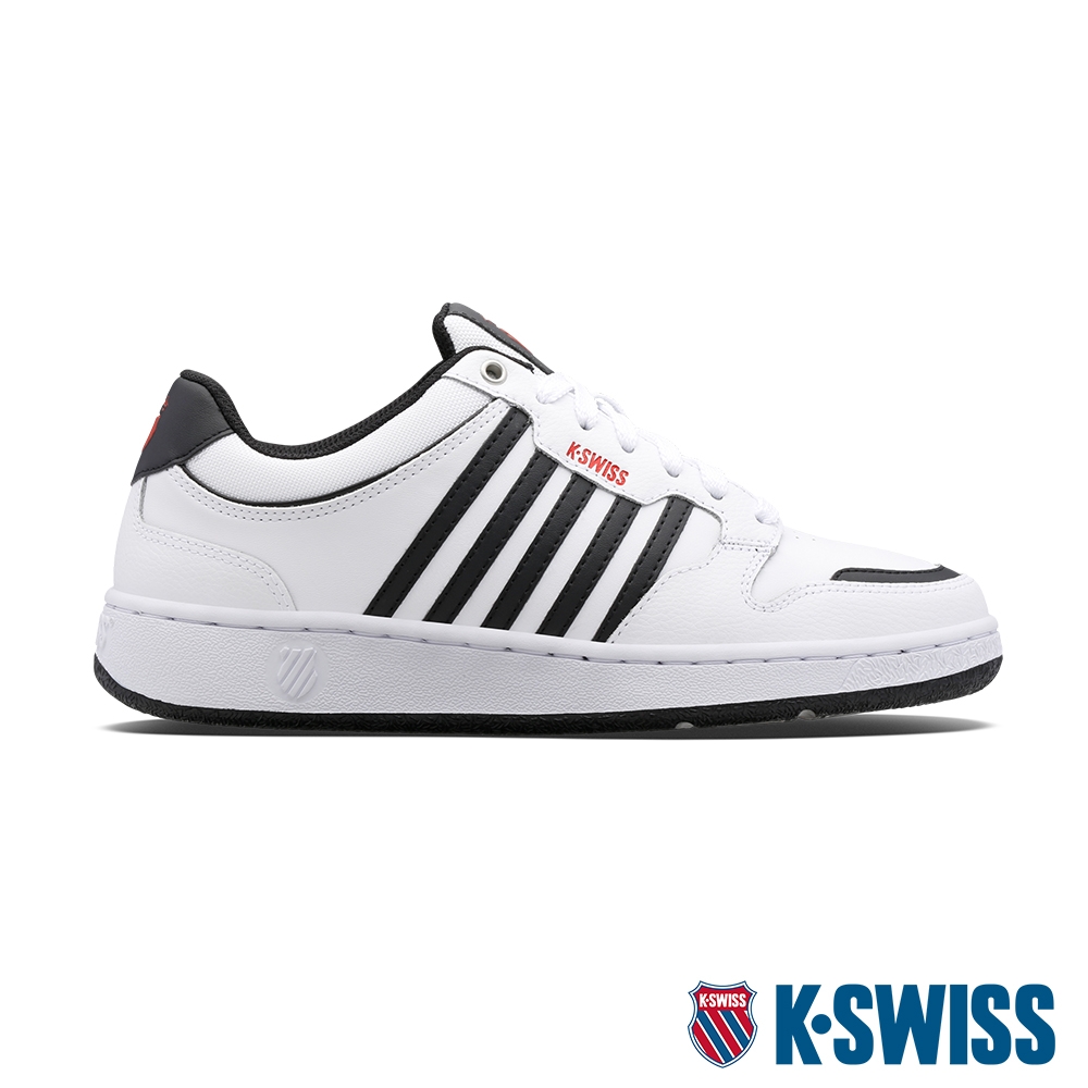 K-SWISS City Court時尚運動鞋-男-白/黑/紅