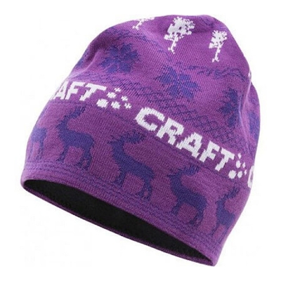 瑞典 Craft INGE HAT 英奇帽.彈性透氣保暖針織羊毛帽.毛線帽_粉紫