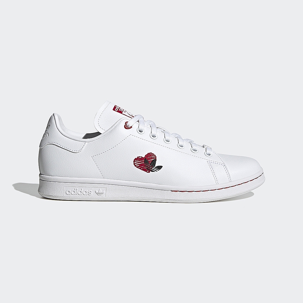 ADIDAS V-DAY STAN SMITH 女休閒鞋-白-GW4418